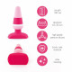 Анальна пробка FeelzToys Plugz Butt Plug Colors Nr. 2, вид збоку, з елегантним вигином