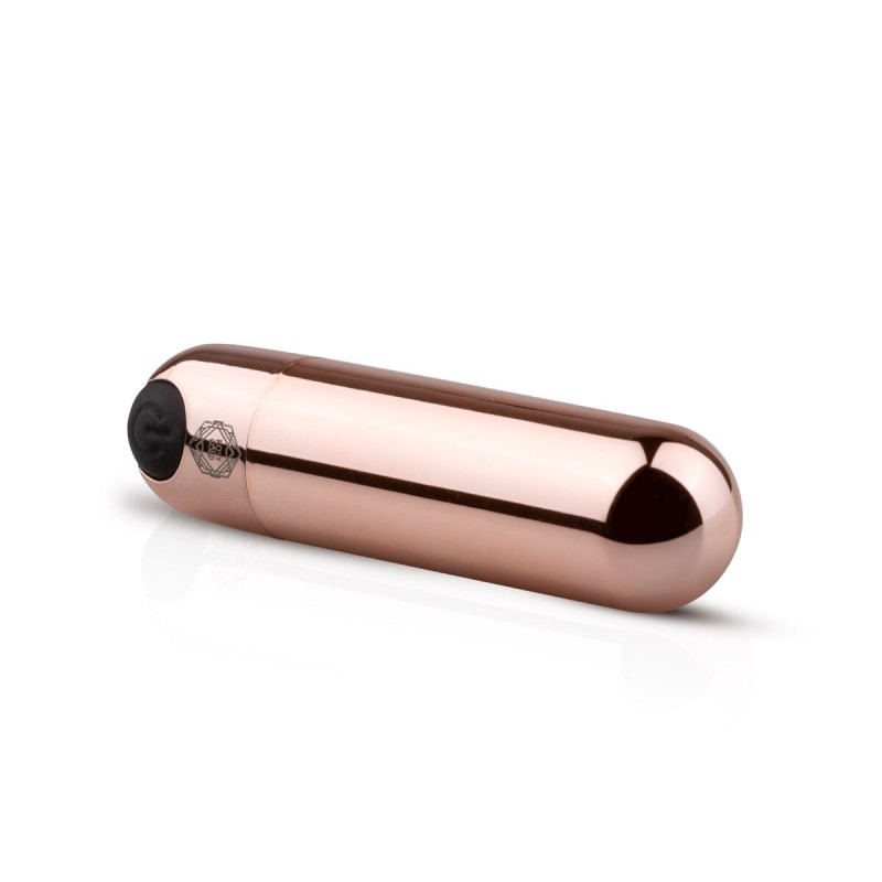 Віброкуля Rosy Gold Nouveau Bullet Vibrator, вид збоку, детальний показ форми