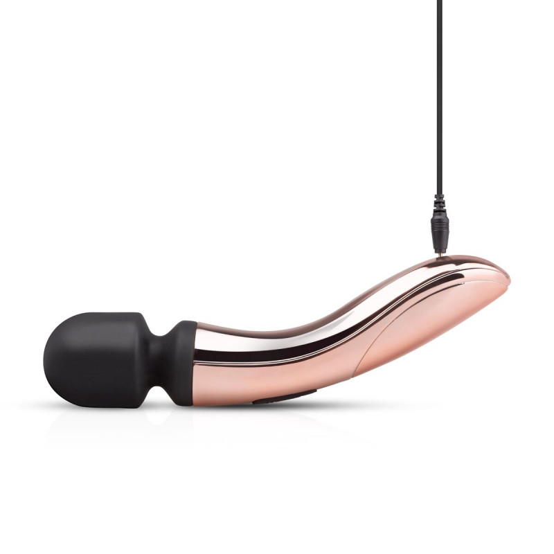 Вібромасажер Rosy Gold Nouveau Curve Massager, деталі управління, зручні кнопки