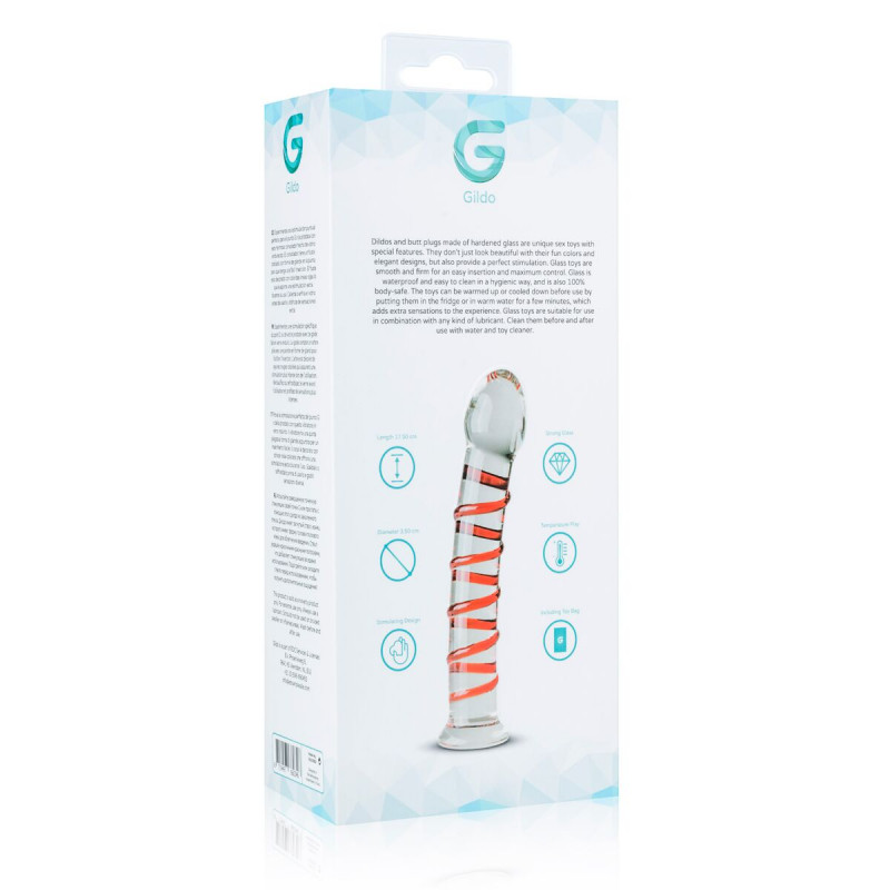 Скляний дилдо Gildo Glass Dildo No.15, приклад використання (тінь, абстракція)