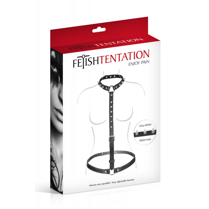 Портупея Fetish Tentation Sexy Adjustable Harness у фірмовій упаковці бренду