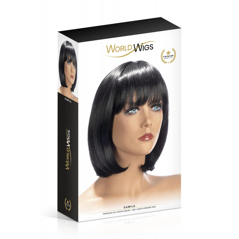 Перука World Wigs CAMILA, вид збоку, демонстрація довжини та форми