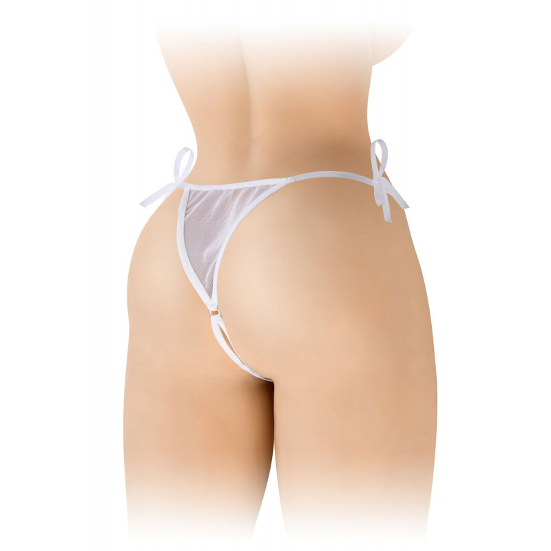 Білі трусики Fashion Secret STELLA White, вид збоку, демонстрація крою