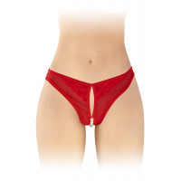 Трусики Fashion Secret Sophie Red з перлинами та доступом