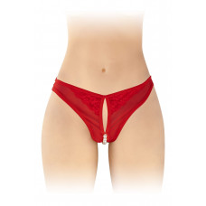 Трусики Fashion Secret Sophie Red с жемчугом и доступом