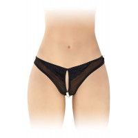 Трусики Fashion Secret Sophie Black с жемчугом и доступом
