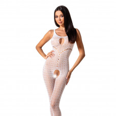 Бодистокинг Passion BS078 white с доступом к интимным местам — Keks-Hub
