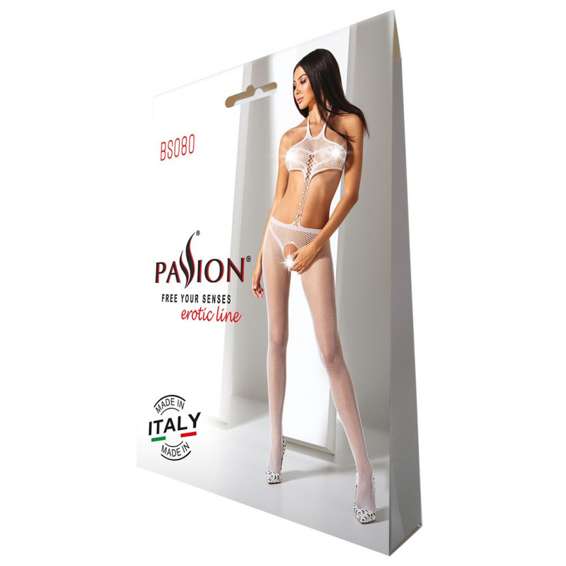 Детали открытого бодистокинга Passion BS080 white, фурнитура