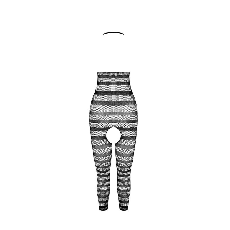 Сітчастий бодістокінг Passion BS081 black - детальний вигляд швів та оздоблення