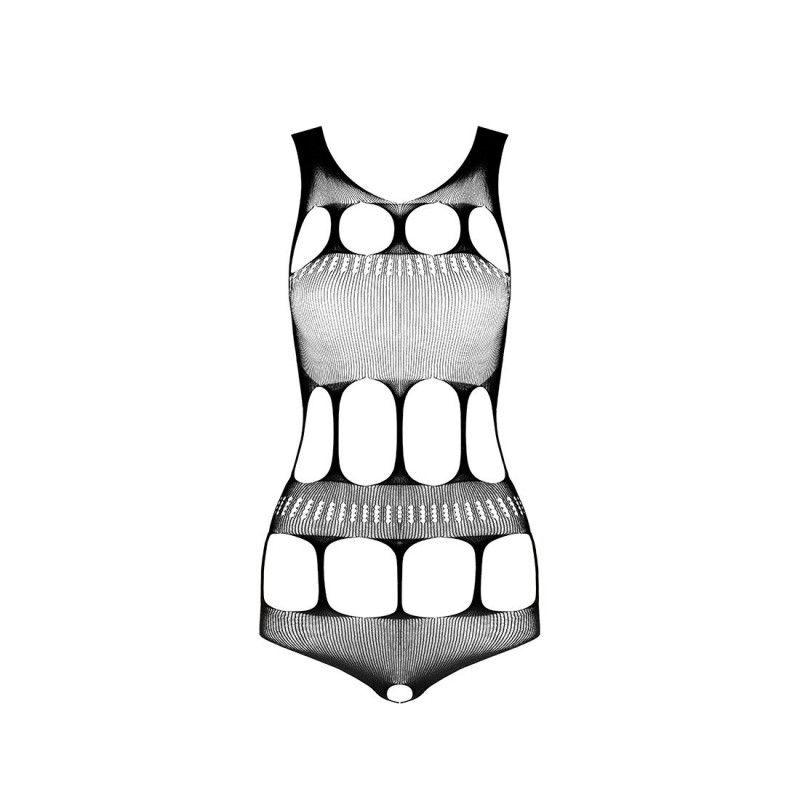 Боді Passion BS083 black з елементами декору