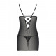 Сорочка Passion LOVELIA CHEMISE XXL/XXXL чорна, спинка