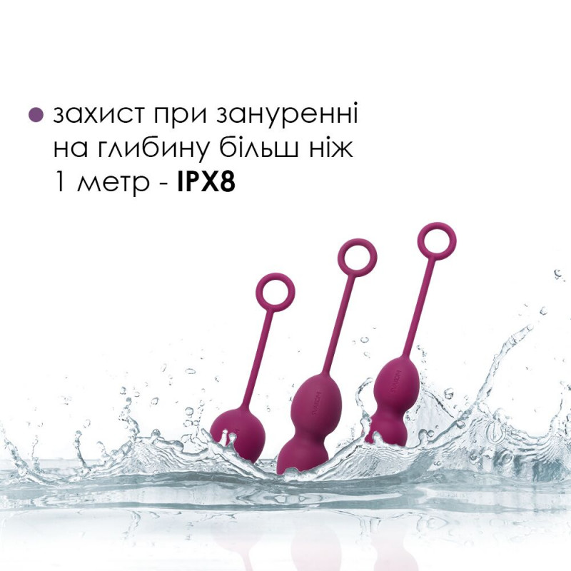 Текстура поверхні вагінальних кульок Svakom Nova Violet, що забезпечує приємні відчуття та надійне утримання