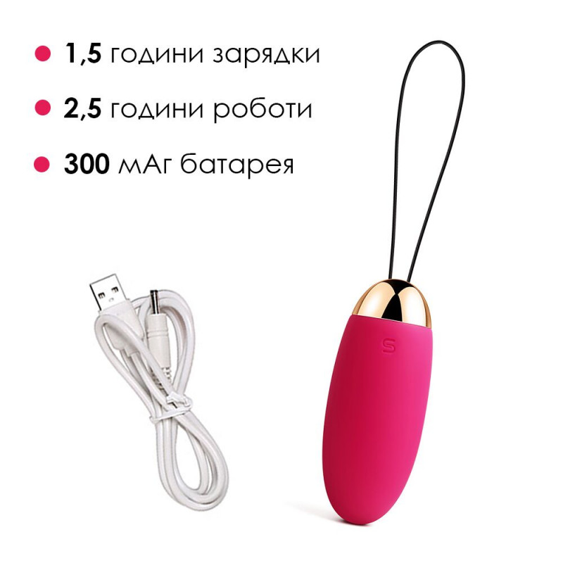 Текстура силікону віброяйця Svakom Elva Plum Red