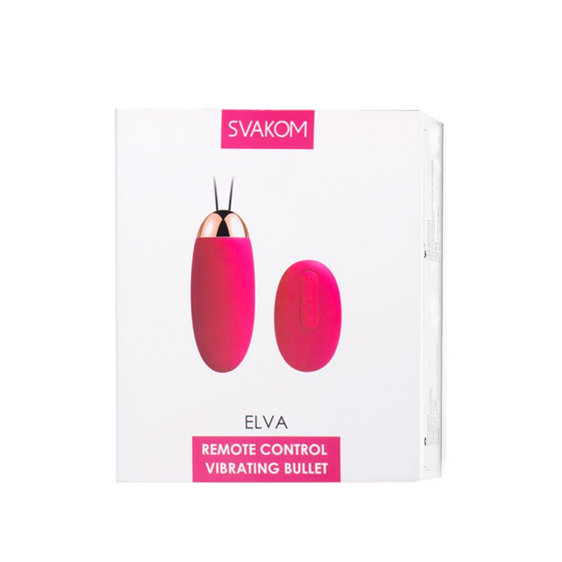 Віброяйце Svakom Elva Plum Red - демонстрація роботи