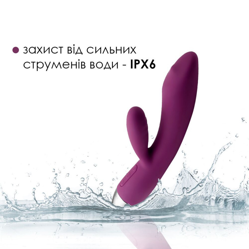 Текстура силікону вібратора-кролика Svakom Trysta Violet