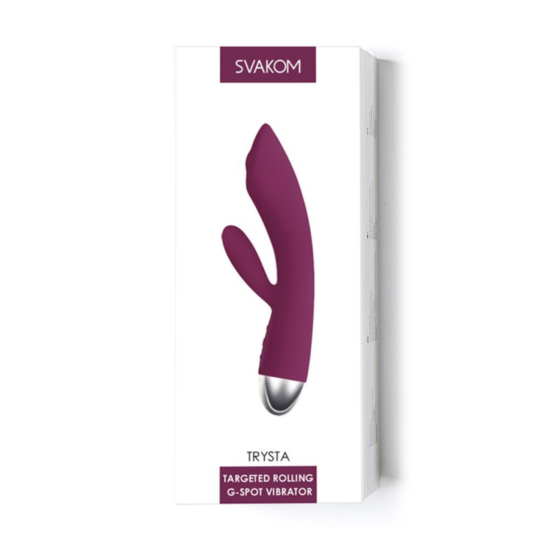 Всі елементи комплекту вібратора Svakom Trysta Violet