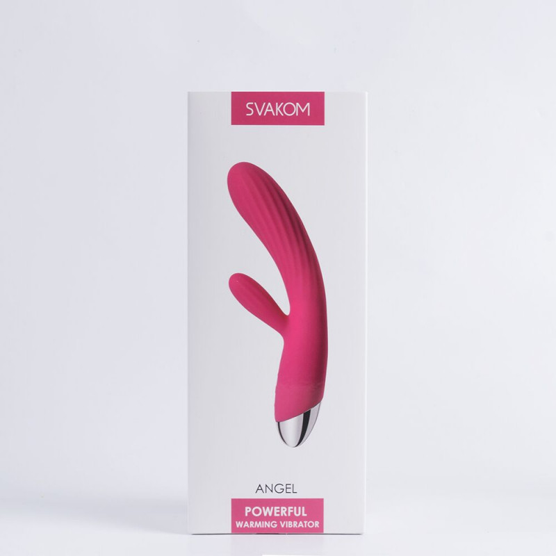 Svakom Angel Plum Red: повний комплект аксесуарів та вібратор у дії