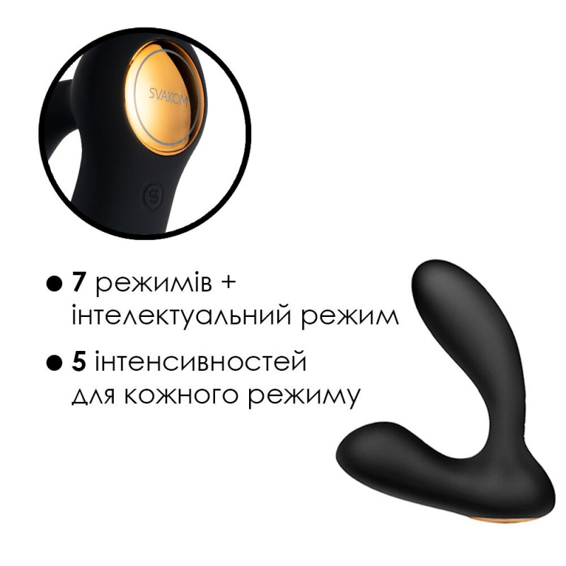 Упаковка масажера простати та вібратора точки G Svakom Vick Neo, стильний дизайн