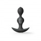 Анальний стимулятор Love To Love TWINNY BUD гнучкий з вібрацією Black - вид збоку