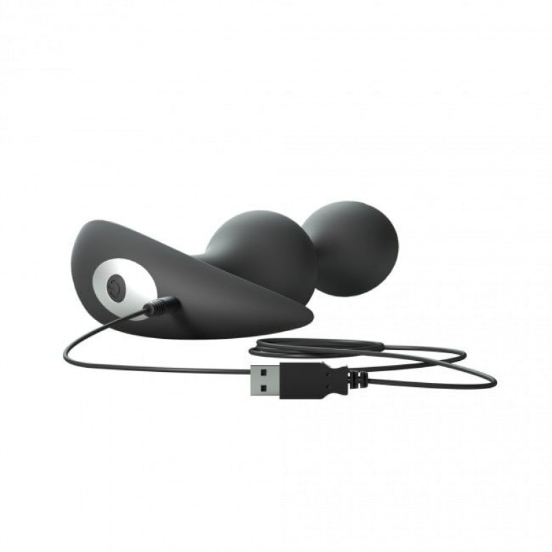 Анальний стимулятор Love To Love TWINNY BUD гнучкий з вібрацією Black - деталі