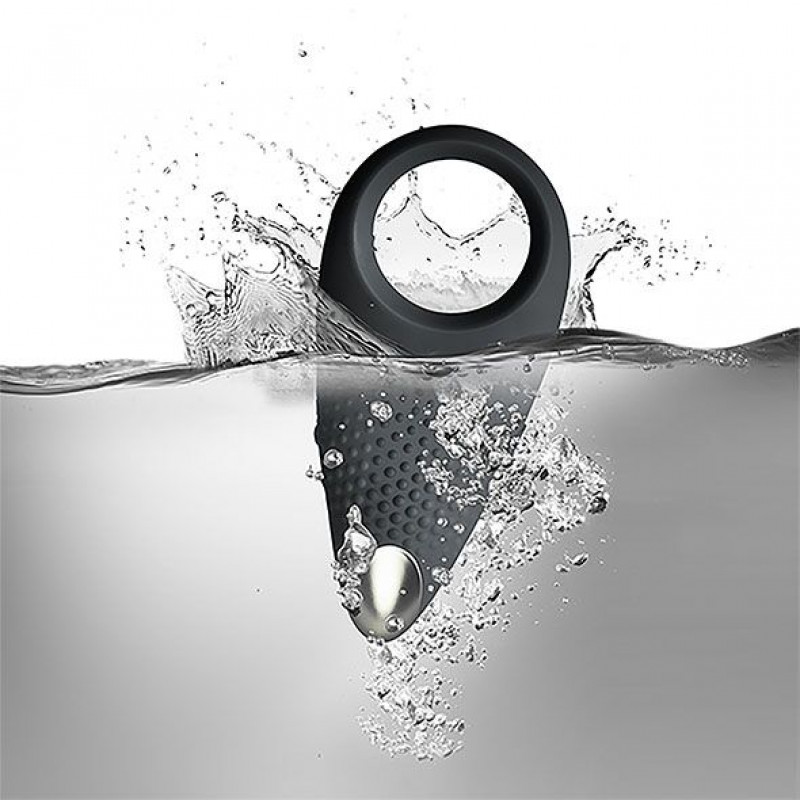 Текстура силікону ерекційного віброкільця Rocks Off Empower Чорне