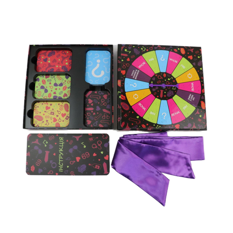 Еротична гра Asgard Games LOOPY sex game, крупний план компонентів