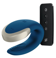 Смарт-вибратор для пар Satisfyer Double Love, синий