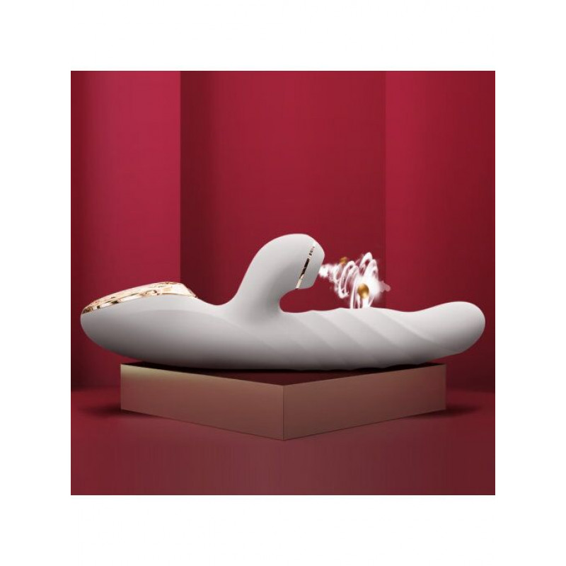 Комплектація вібратора KISSTOY A-King Max White, аксесуари