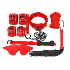 Набір для БДСМ JSY LY1003 7в1 Червоний — Keks-Hub