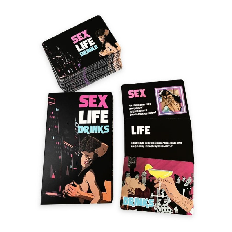 Текстура карт настільної гри FlixPlay SEX LIFE DRINKS - якісні матеріали