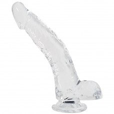 Фалоімітатор Alive Jelly Dildo Stallion прозорий, ТПЕ, присоска, 3,5 см x 22 см