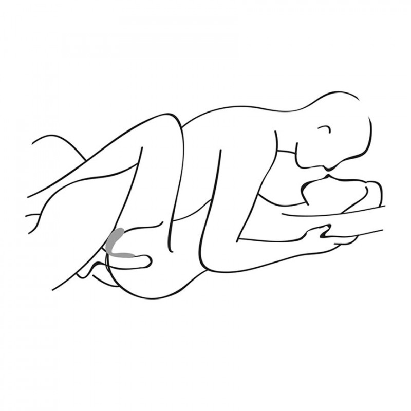 Парний вібратор Satisfyer Double Fun Чорний в дії