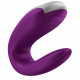 Смарт-вібратор Satisfyer Double Fun Violet - вид збоку, демонструє вигнуту форму