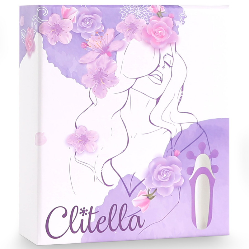 Стимулятор FeelzToys Clitella Oral Clitoral Stimulator фіолетовий - деталі дизайну