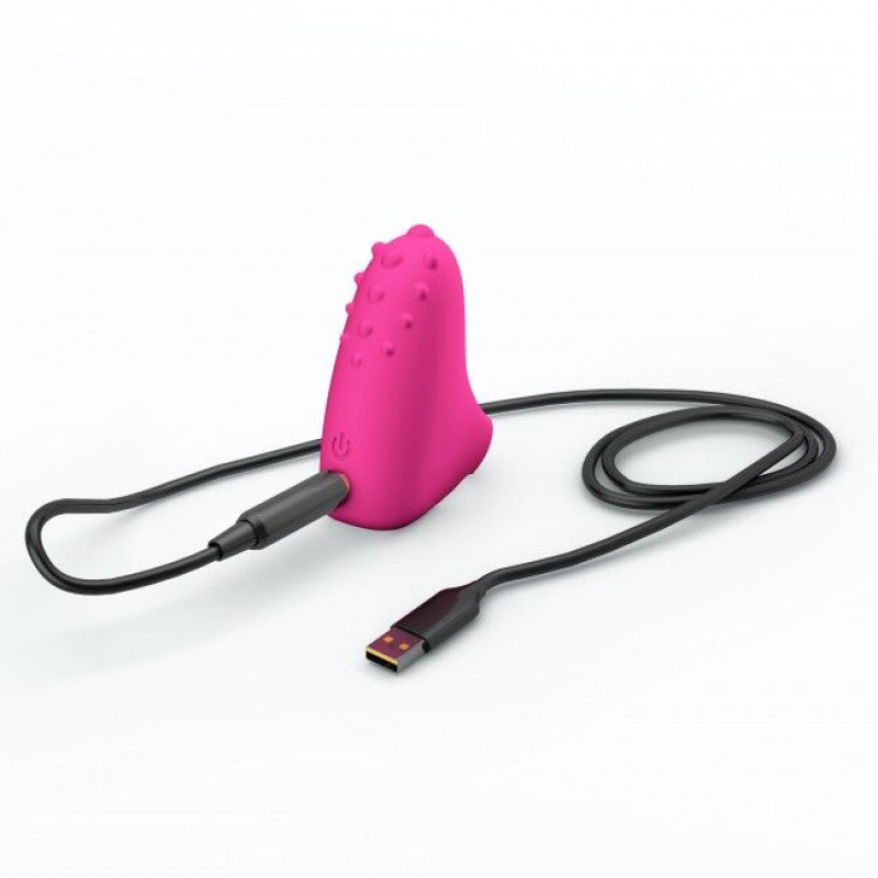 Вібратор Dorcel MAGIC FINGER Rose в дії - демонстрація роботи режимів вібрації.