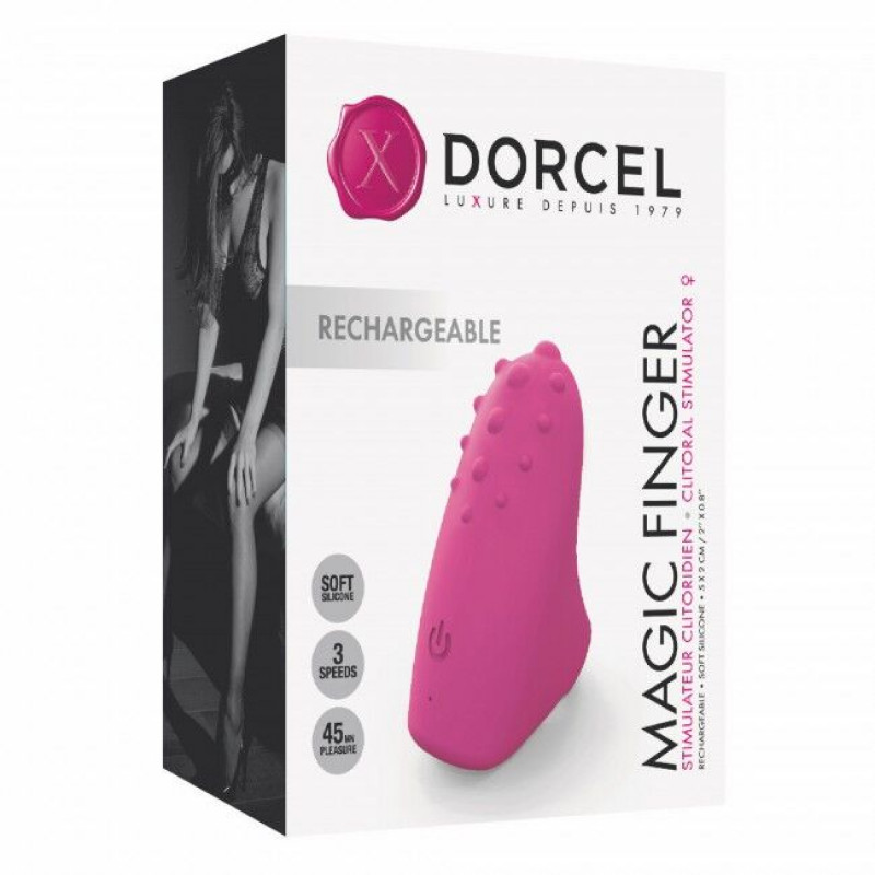 Комплектація вібратора Dorcel MAGIC FINGER Rose - кабель для зарядки, інструкція.