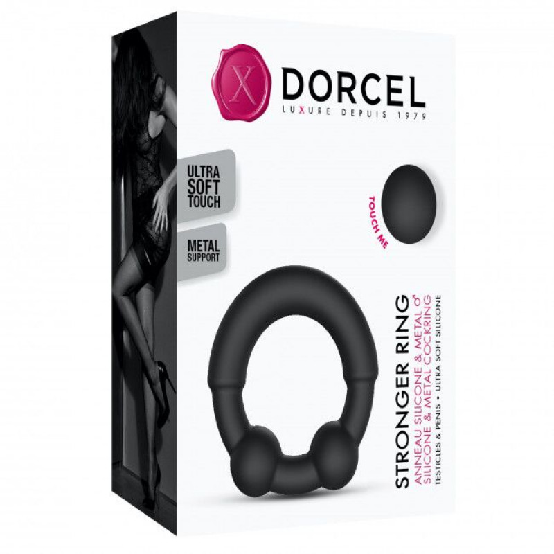 Набір ерекційних кілець Dorcel STRONGER RING, демонстрація варіантів використання