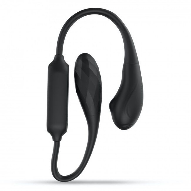 Вібратор Dorcel DUAL EXPLORER – вид збоку, демонстрація гнучкого зчеплення