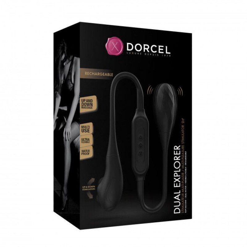 Вібратор Dorcel DUAL EXPLORER – повний комплект, що входить до набору