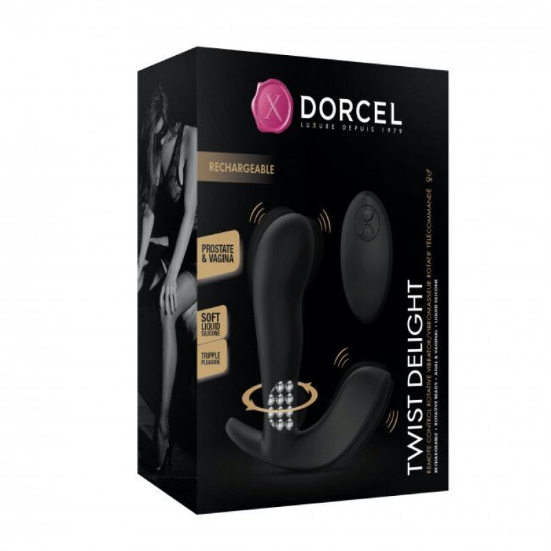 Водонепроникний вібратор Dorcel TWIST DELIGHT, безпечний у ванній