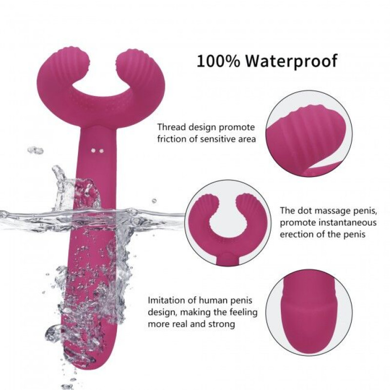 Розмір та ергономіка вібратора Love To Love PLEASE ME - PLUM STAR, що показує його зручність