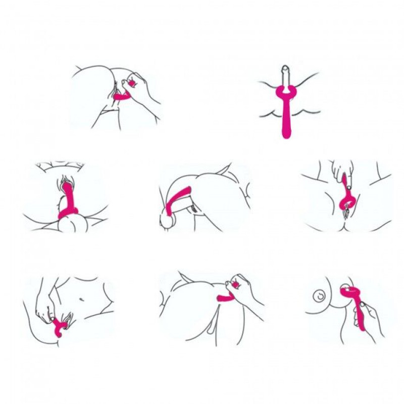 Демонстрація трьох моторів вібратора Love To Love PLEASE ME - PLUM STAR, що забезпечують потужні вібрації