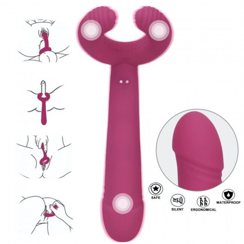 Близький план кнопки управління вібратором Love To Love PLEASE ME - PLUM STAR