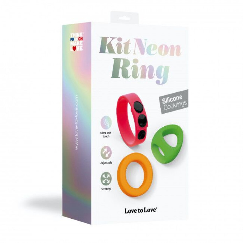 Love to Love NEON RING KIT - комплект для пар