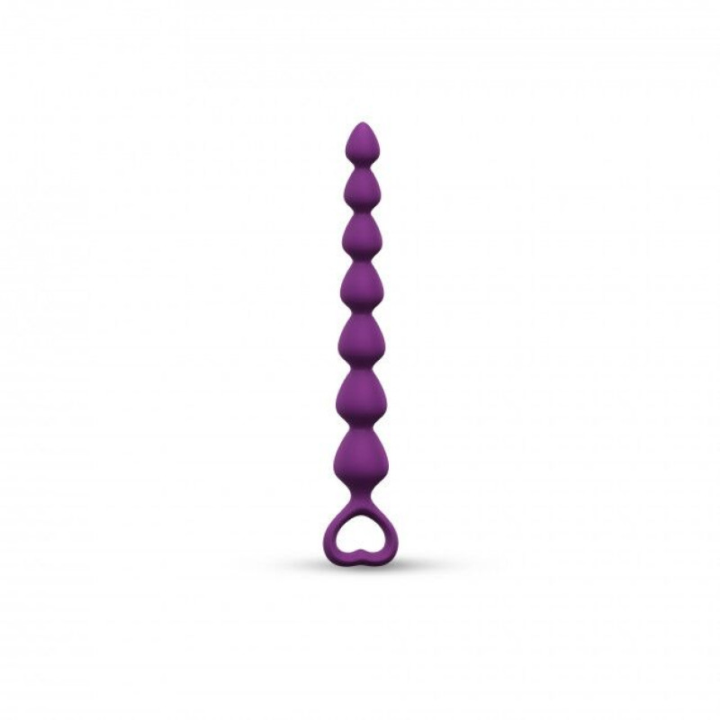 Анальний ланцюжок Love To Love BING BANG S PURPLE RAIN силіконовий - текстура