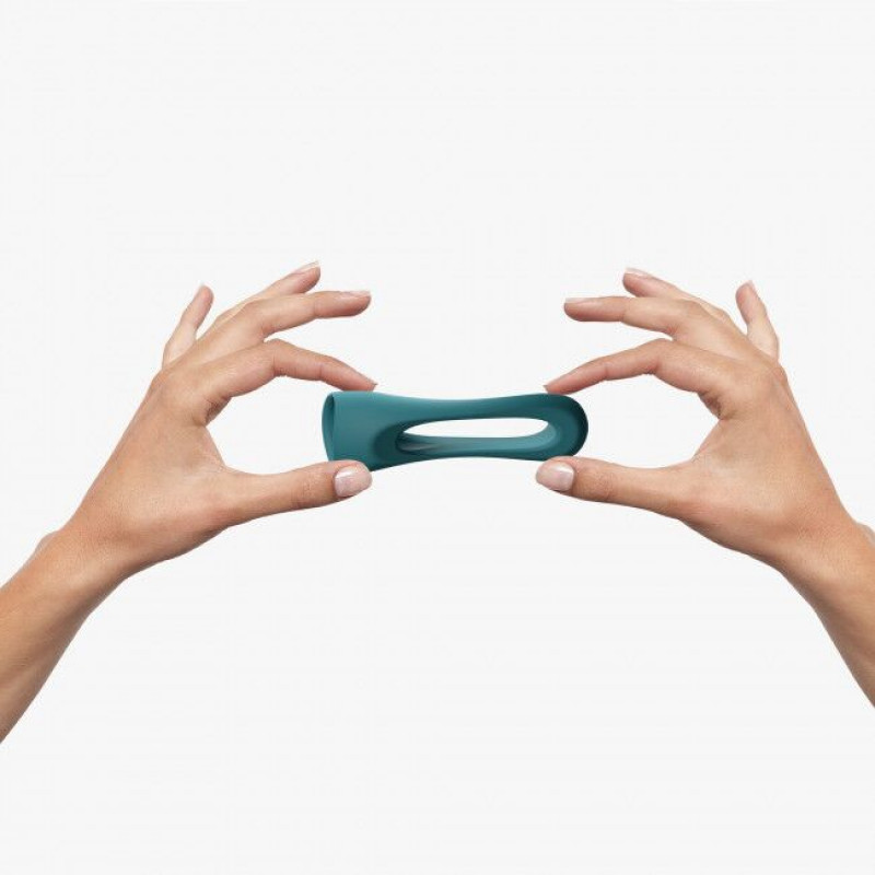 Упаковка ерекційного кільця подвійного Love To Love FLUX RING Teal Me, стильна та дискретна