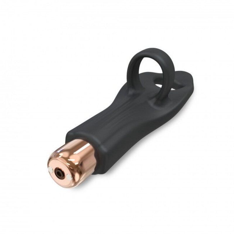 Вібратор на палець Love To Love Tickle me BLACK ONYX, текстура матеріалу