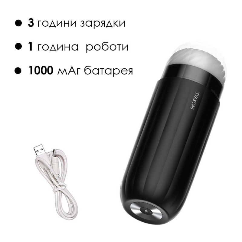 Інтерактивний смарт-мастурбатор Svakom Sam Neo - демонстрація роботи