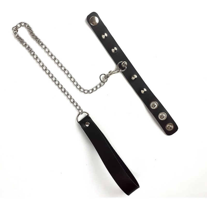 Кільце для пеніса Art of Sex, вид збоку, натуральна шкіра