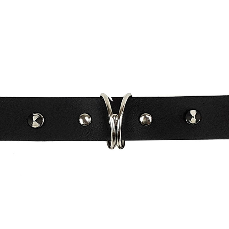 Нашийник Art of Sex Collar Spikes із шипами – текстура матеріалу та блиск шипів